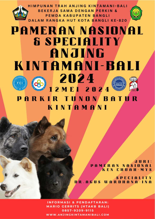 Pameran Nasional & Speciality Anjing Kintamani Bali 2024